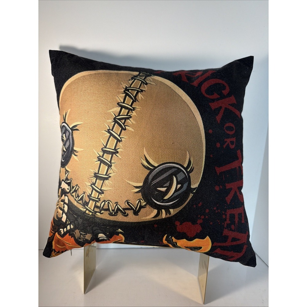 Yarcooly Throw Pillow/Sam  from "Trick or Treat" Horror Movie /17"x17"/Halloween